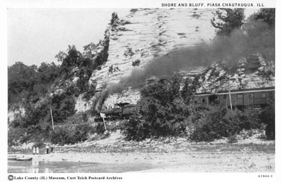 The shore and the bluff