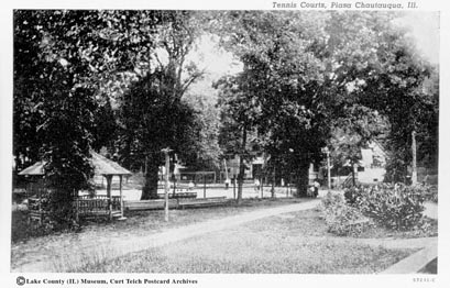 The tennis courts