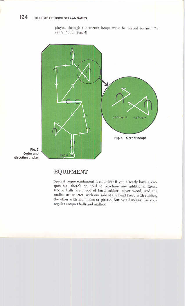 Illustration plate IV: The roquet and the croquet stroke